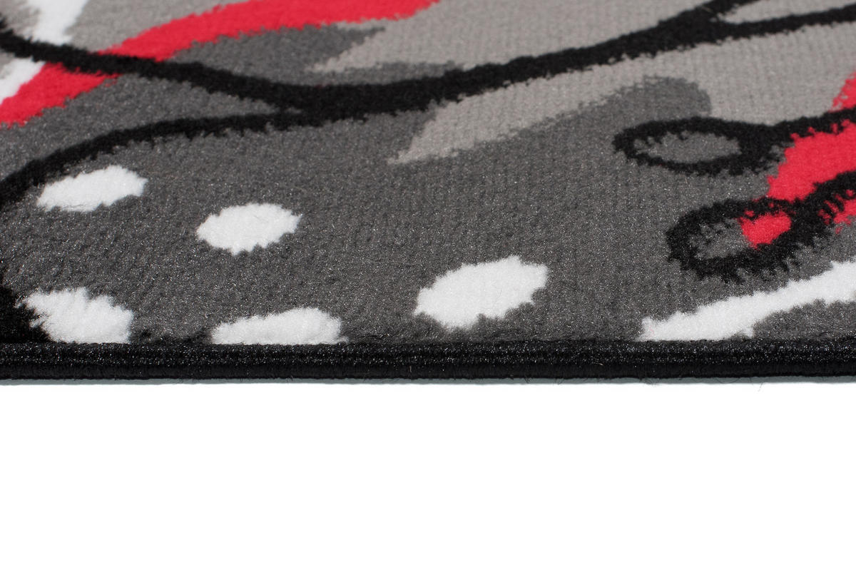 TEPPICH MAYA Rot Floral Blumen 200/300 cm - Rot, Textil (200/300cm) - Tapiso