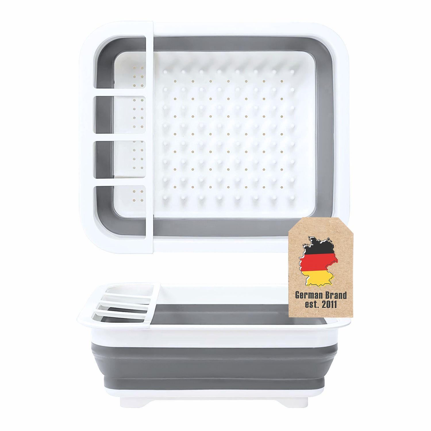 Intirilife Abtropfgestell Grau 31.5x12.7x36 cm