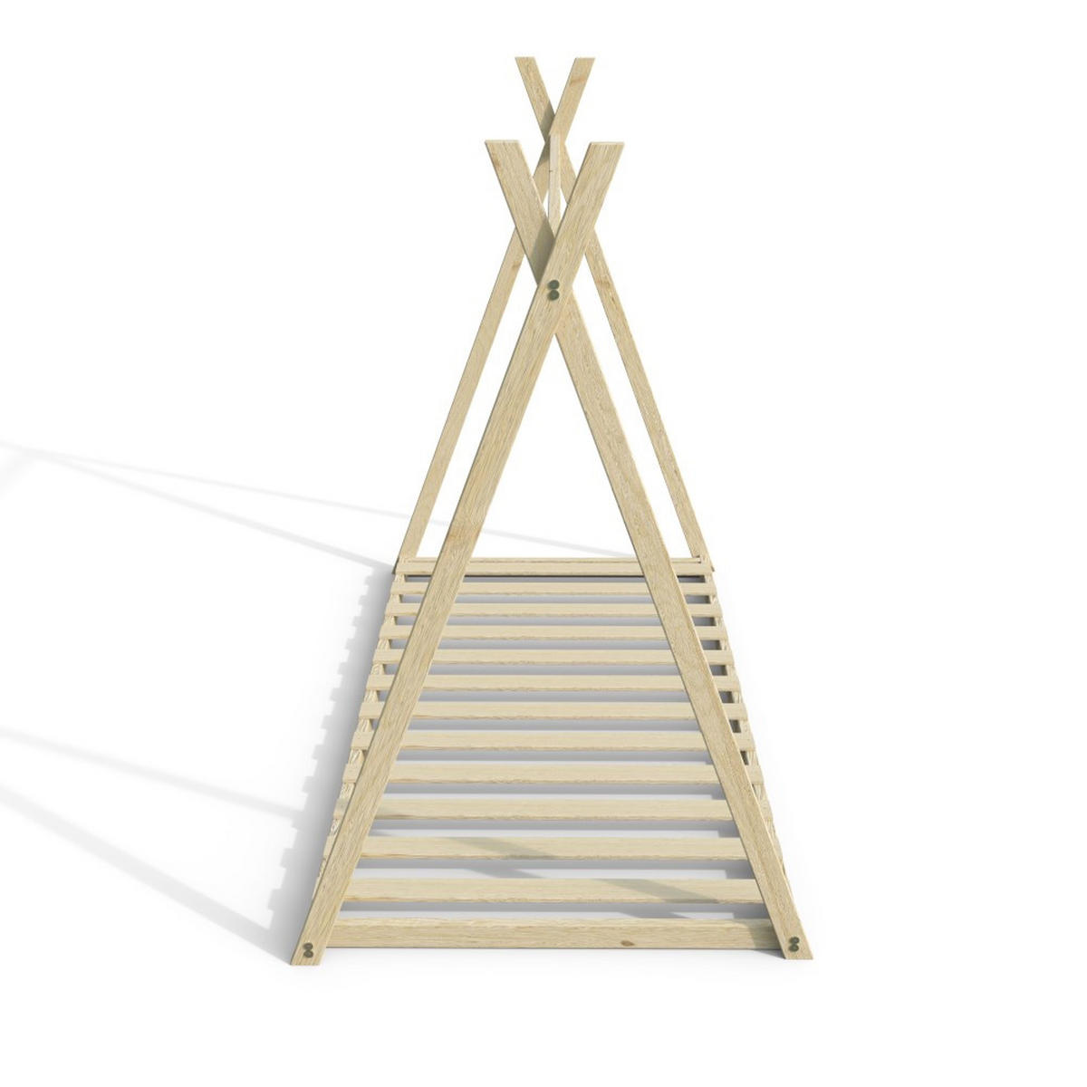 HAUSBETT SIOUX mit Lattenrost / Hausbett 90x190 Natural - Naturfarben, Holz (90/190cm) - Weber Industries