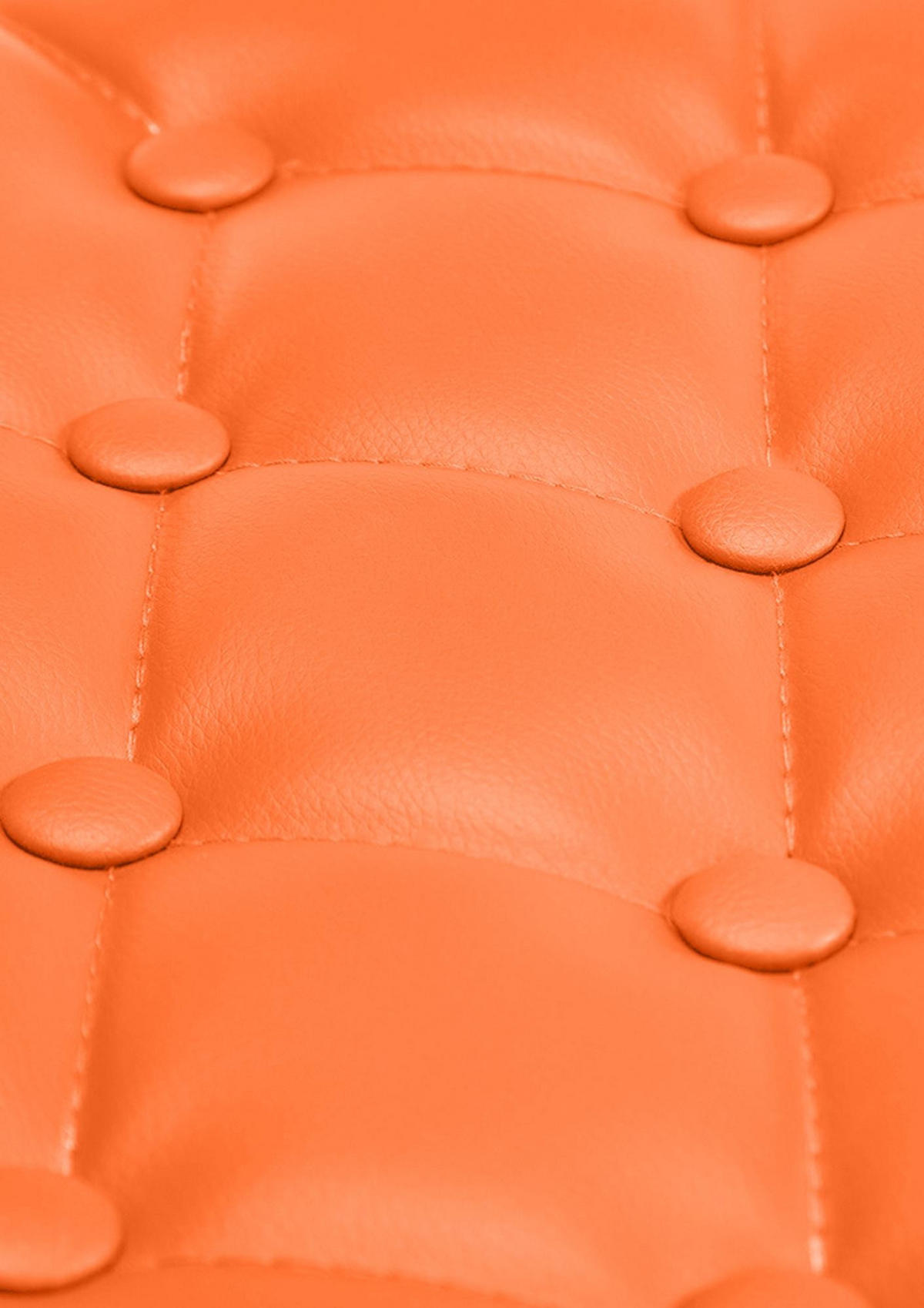 BARHOCKER Dublin 65-85 cm orange - Orange, Leder (62/103/55cm) - furnicato