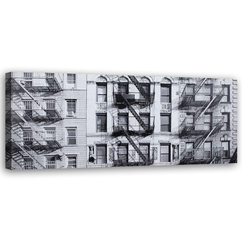 Feeby Wandbild Schwarz 90x30 cm