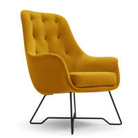 SESSEL Senfgelb ENZO Gepolstert Mit Gepolstertem Rückenlehne - Orange, Textil (72.5/101.5/83cm) - Sepro Meble