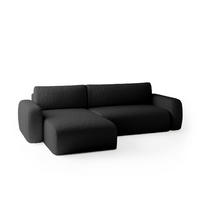 ECKSOFA Eckcouch Varde Universelle Schwarz - Schwarz, Textil (294/185cm) - Fedve