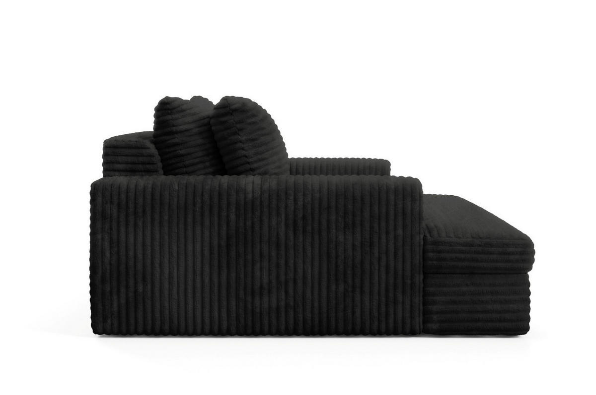 SCHLAFSOFA Premium Extra Komfort Schwarz - Schwarz, Holz/Holzwerkstoff (272/42/167cm) - Furnisell