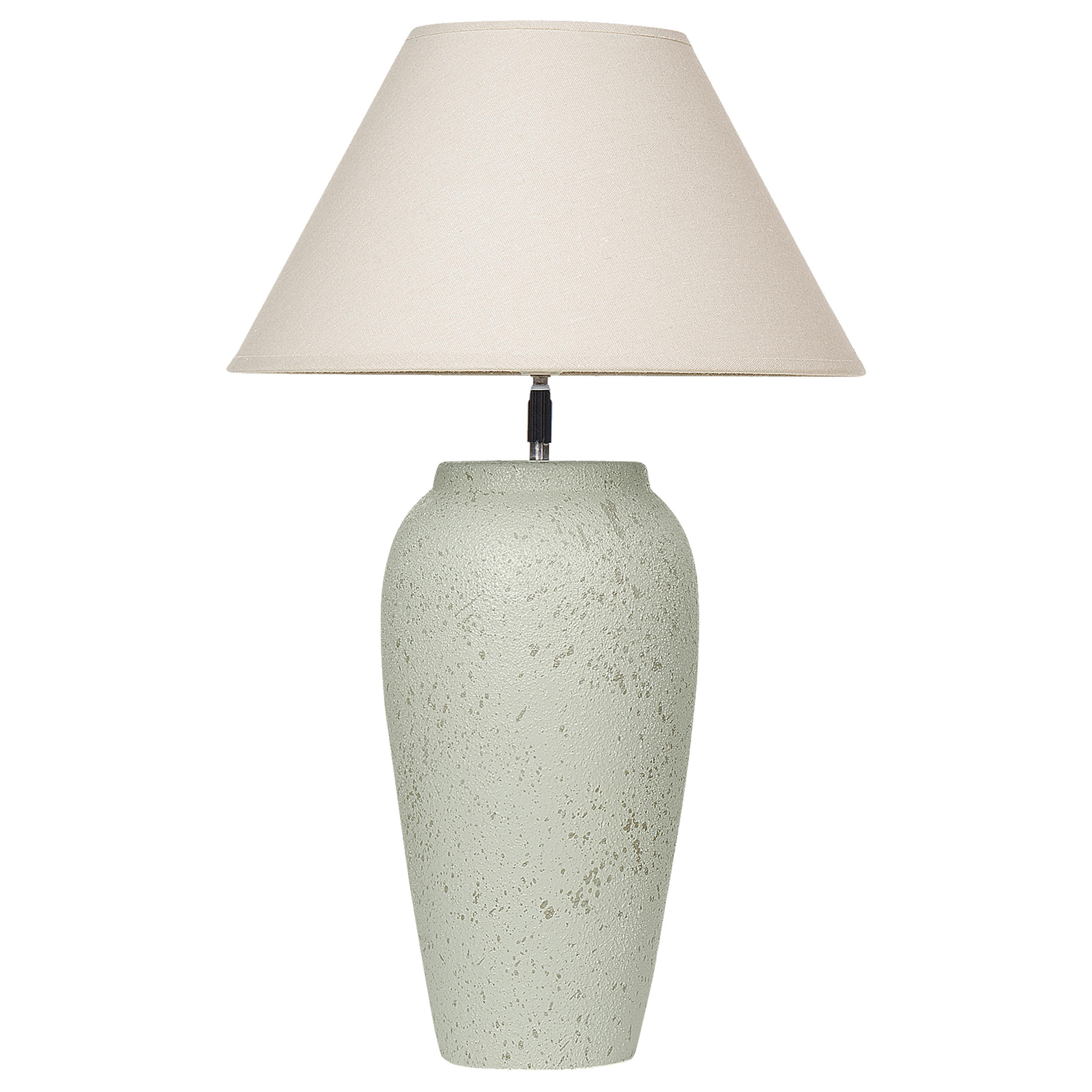 TISCHLEUCHTE Weiß Amblo - Weiß, Keramik (35/35/57cm) - Beliani