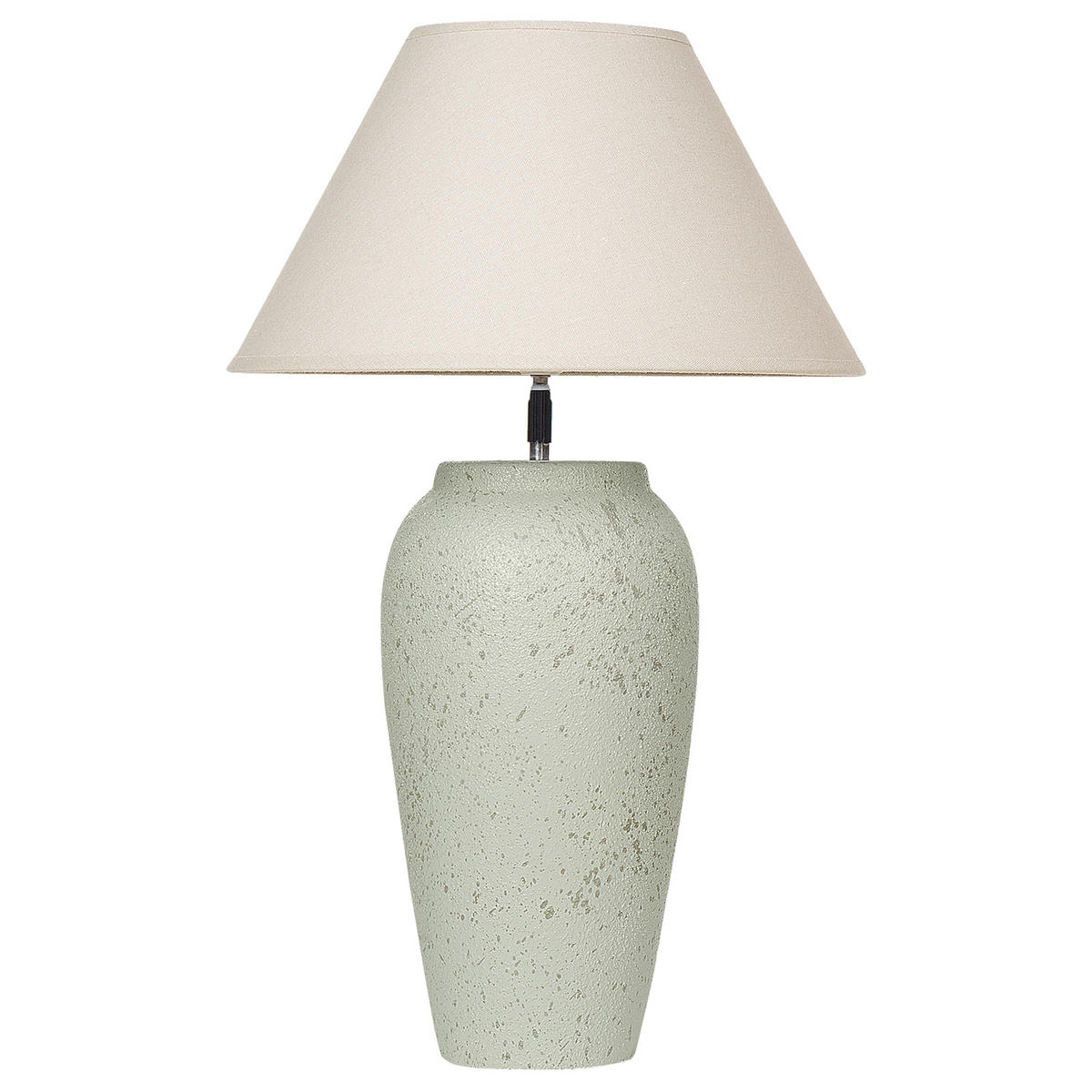 TISCHLEUCHTE Weiß Amblo - Weiß, Keramik (35/35/57cm) - Beliani