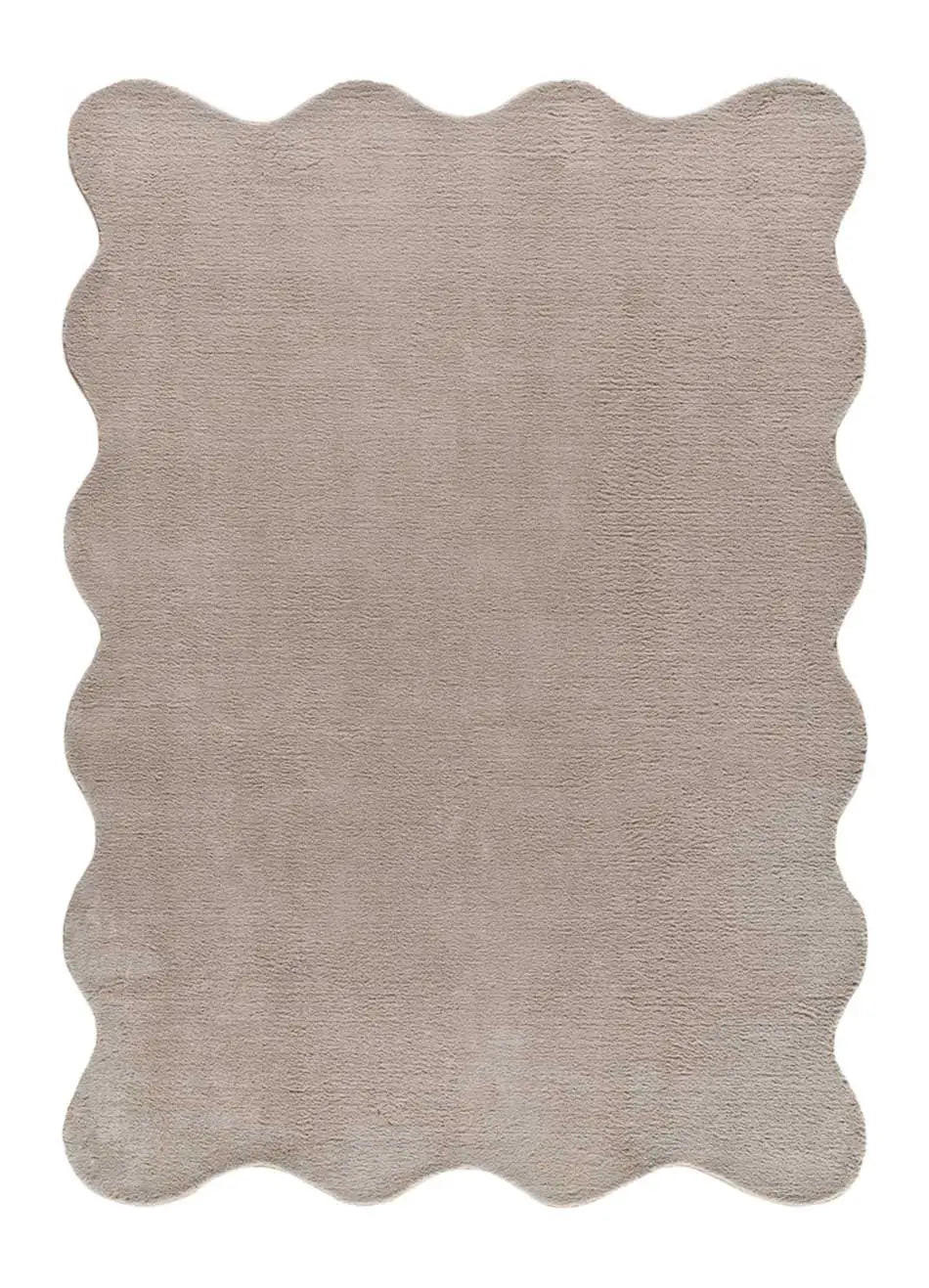 Atticgo Hochflorteppich Taupe 120x170 cm