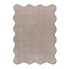 HOCHFLORTEPPICH Waschbar Stein Mellow 160/230 cm - Taupe, Kunststoff/Textil (160/230cm) - Atticgo