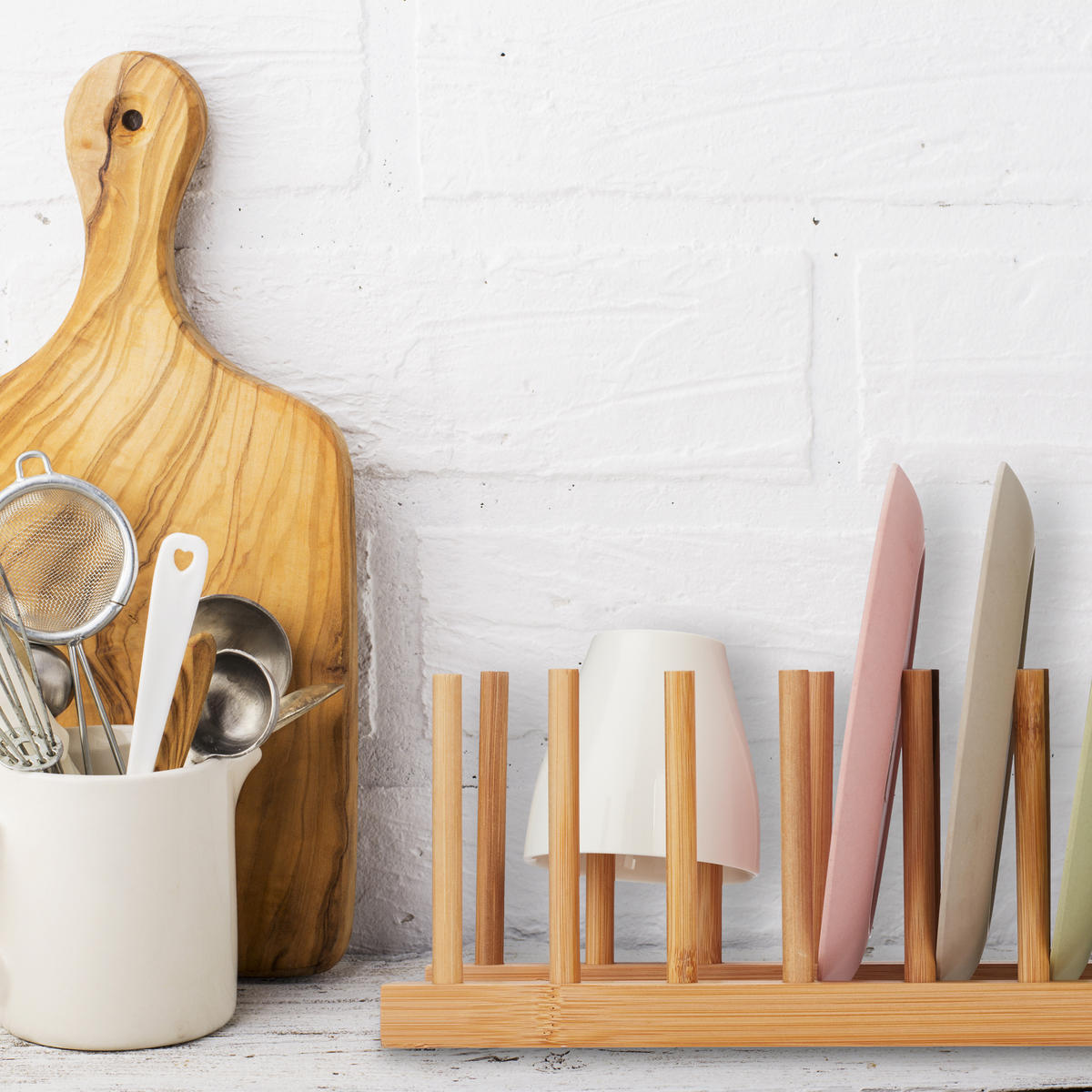 ABTROPFGESTELL - Hellbraun, Holz (34/12/12.5cm) - Relaxdays