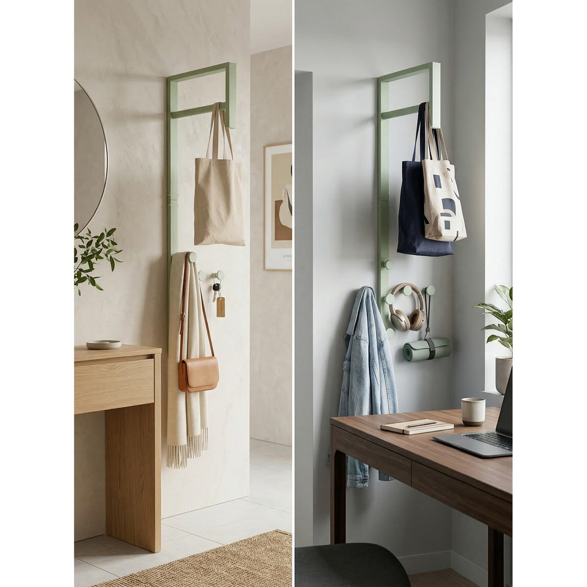 GARDEROBENSTÄNDER Pisa Grün 3/30/82 cm - Grün, Metall (3/82/30cm) - ebuy24