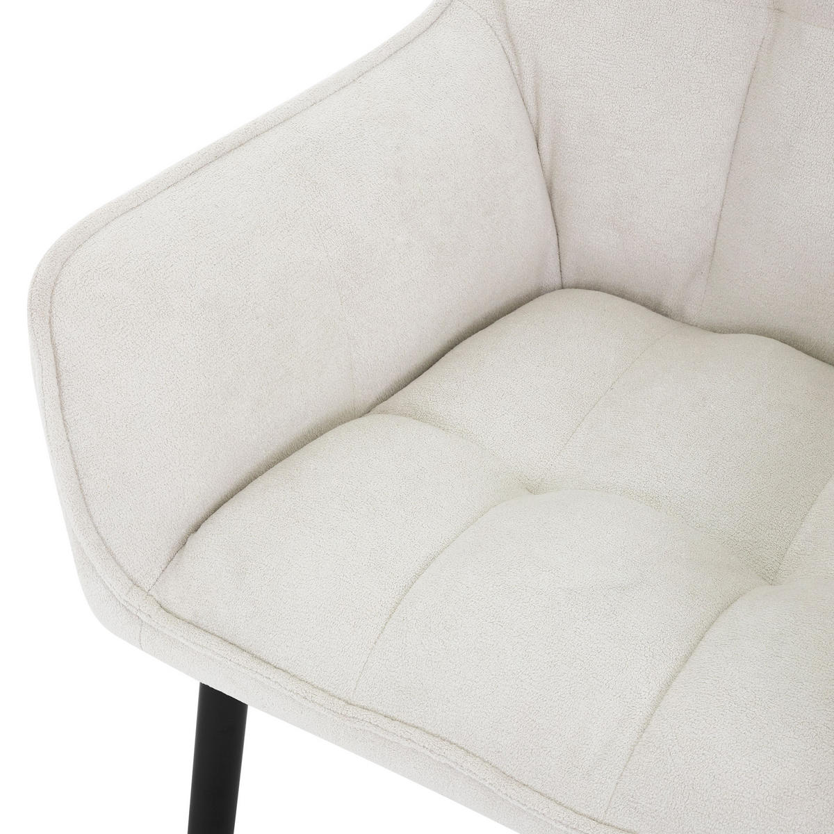 ESSZIMMERSTUHL 2er Set creme - Beige, Textil (63/90/57cm) - ML-DESIGN