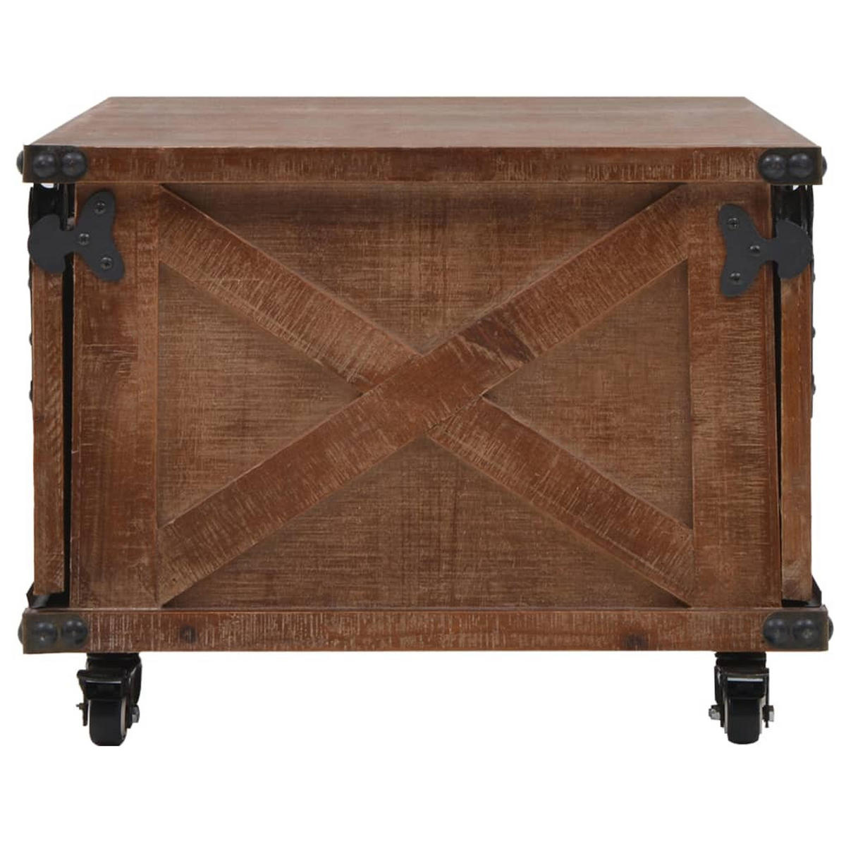 COUCHTISCH Massivholz Tanne 91x51x38 cm Braun - Braun, Holzwerkstoff (91/51/38cm) - furnicato