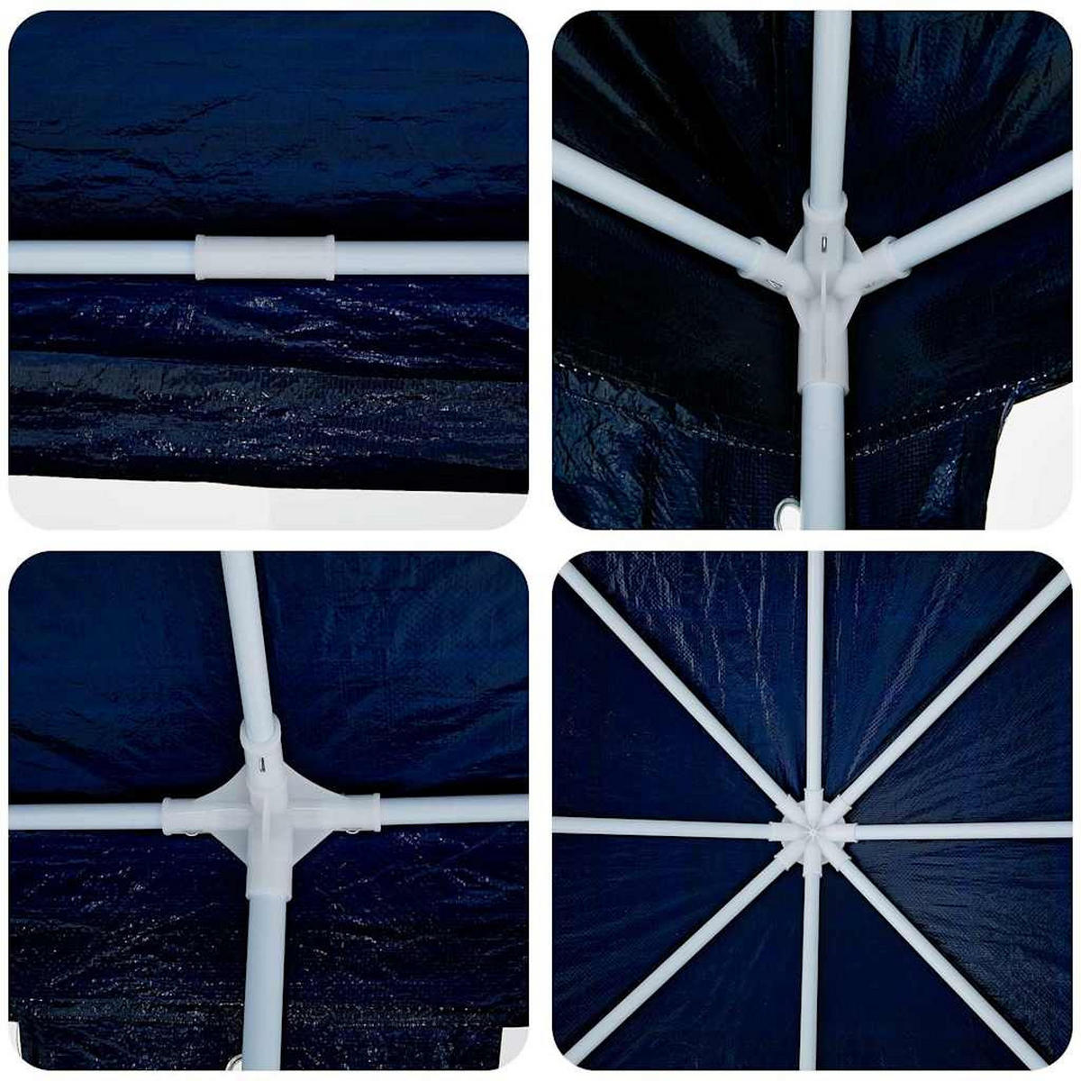 PARTY-ZELT Blau 800/400/266 Cm Polyethylen - Blau, Kunststoff (400/266/800cm) - vidaXL