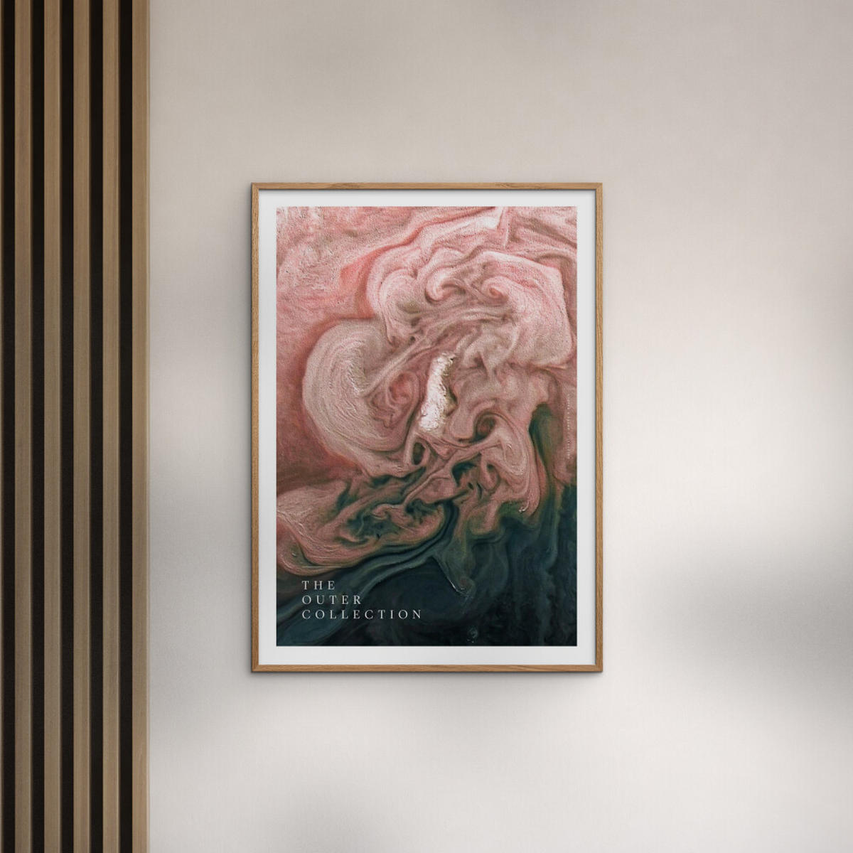 POSTER mit Rahmen Arch Atelier - The Outer Collection – 003 - Pink/Eichefarben, Holz/Papier (30/40cm) - Poster&Frame