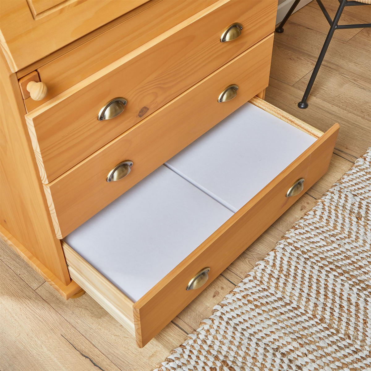 SEKRETÄR GOMES - Kieferfarben, Holz (38/82/108cm) - IDIMEX