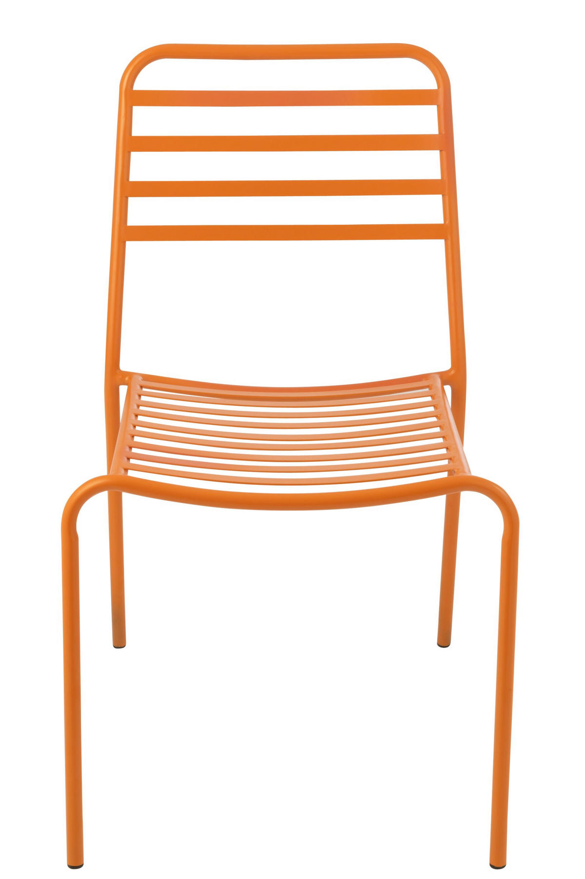 GARTENSTUHL GESTREIFT - Orange, Metall (56/81/50cm) - J-Line