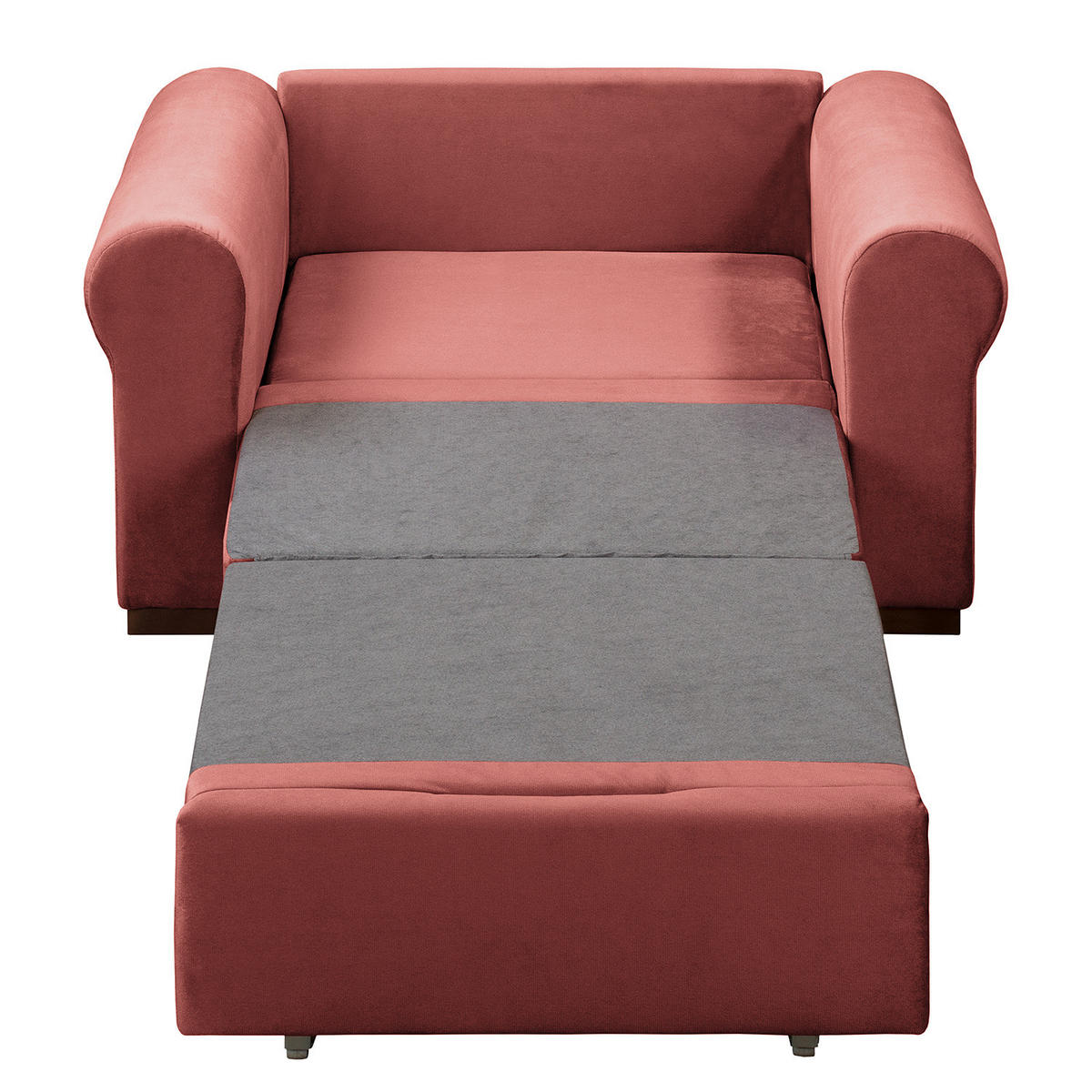 SCHLAFSOFA mit Husse - Buchefarben/Kupferfarben, Buchenholz/Textil (125/90/90cm) - home24