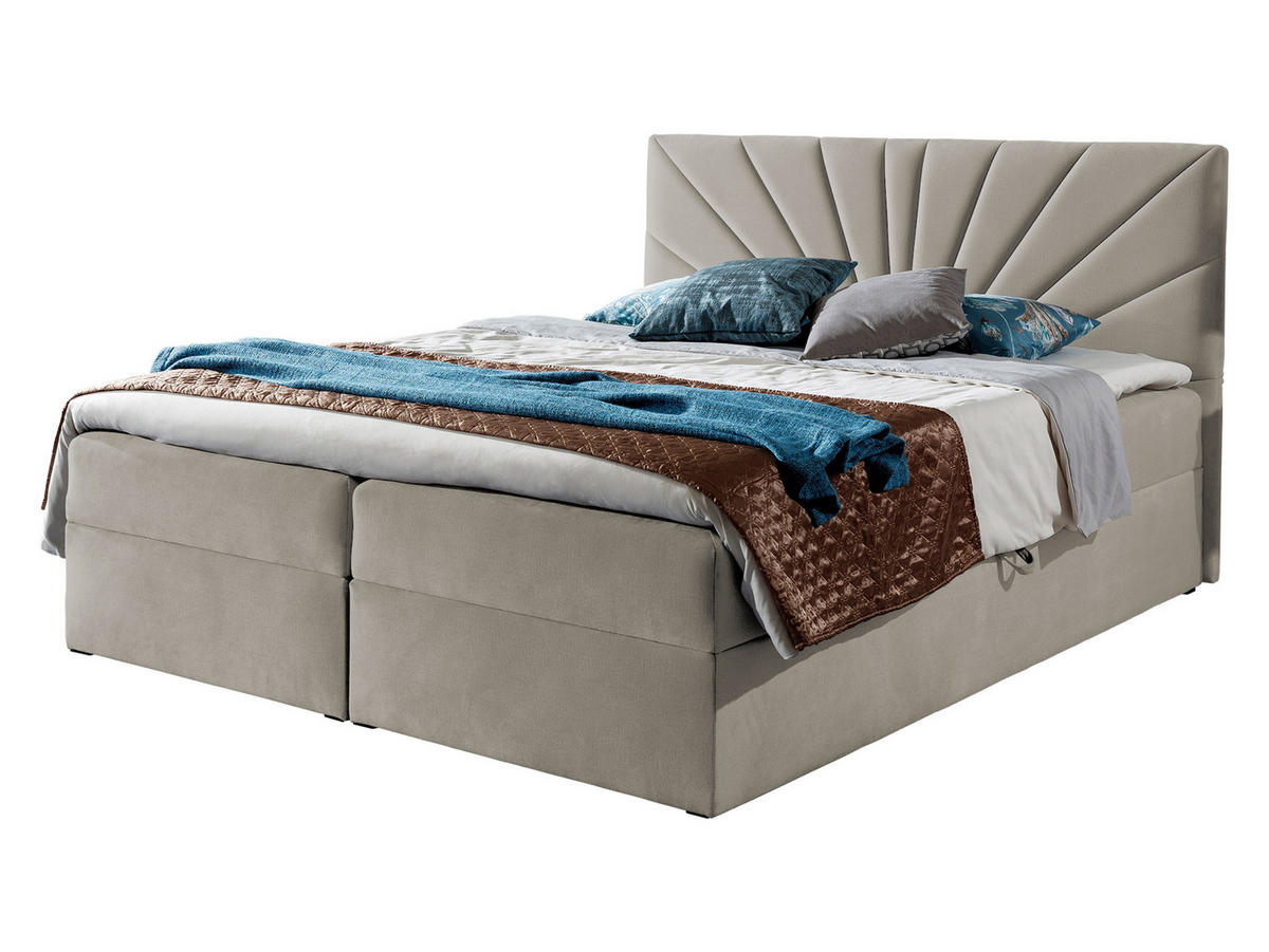 BOXBETT Top 4 - Beige, Holz (180/200cm) - MIRJAN24