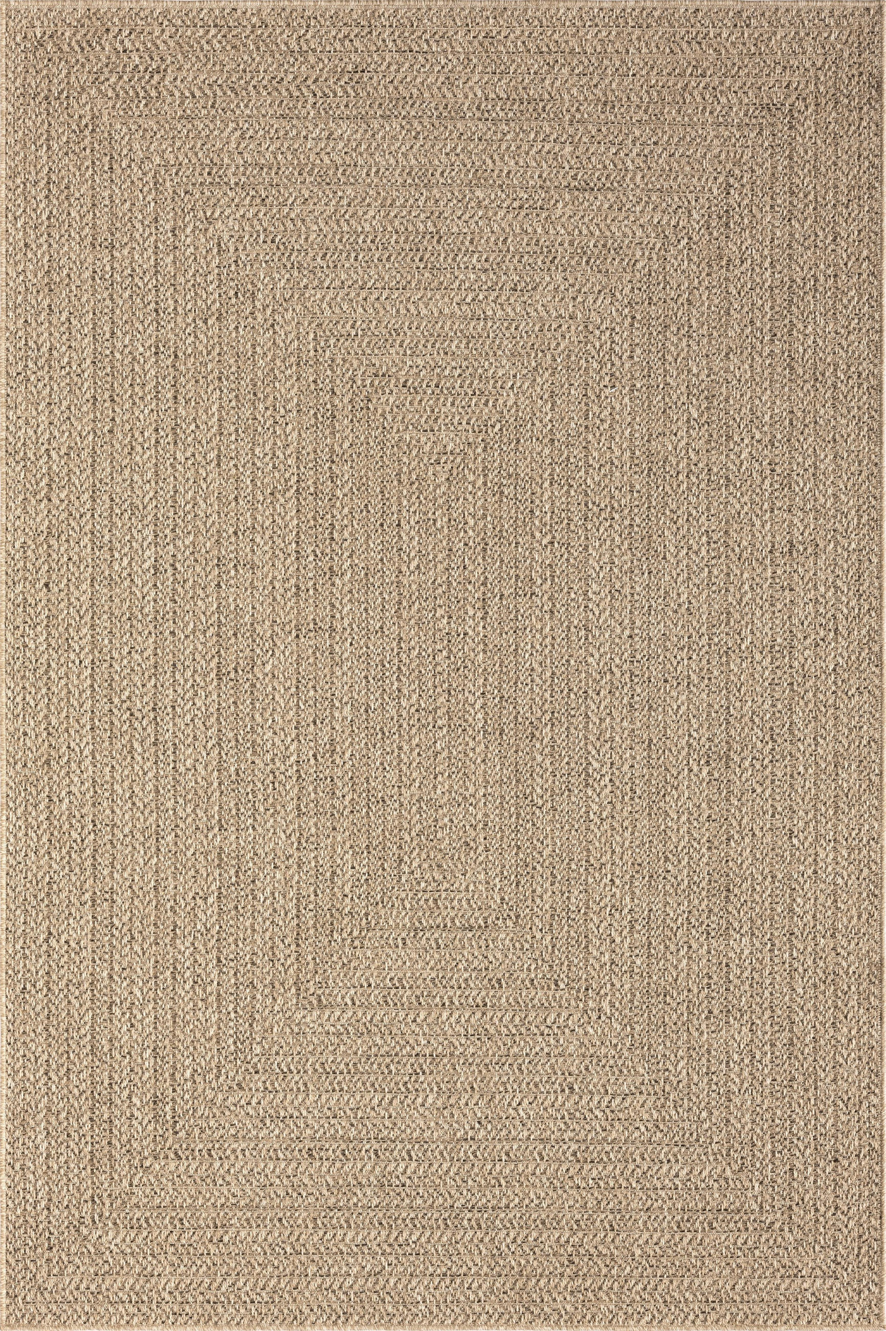 FLACHWEBTEPPICH Bordüre CORDEV Polypropylen Natur 140 x 200 cm - Beige, Textil (140/200cm) - KADIMA DESIGN