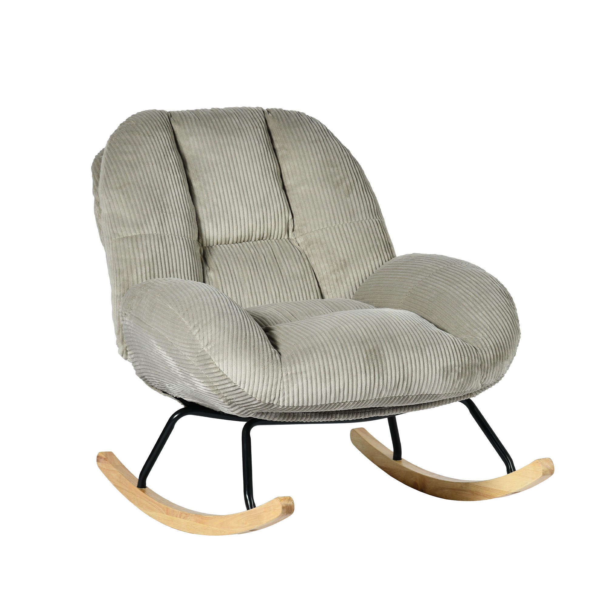 SESSEL, höhenverstellbar, drehbar, mit Neigefunktion, Cordbezug, Grau - Grau, Textil (79/84/111cm) - Meubles Cosy