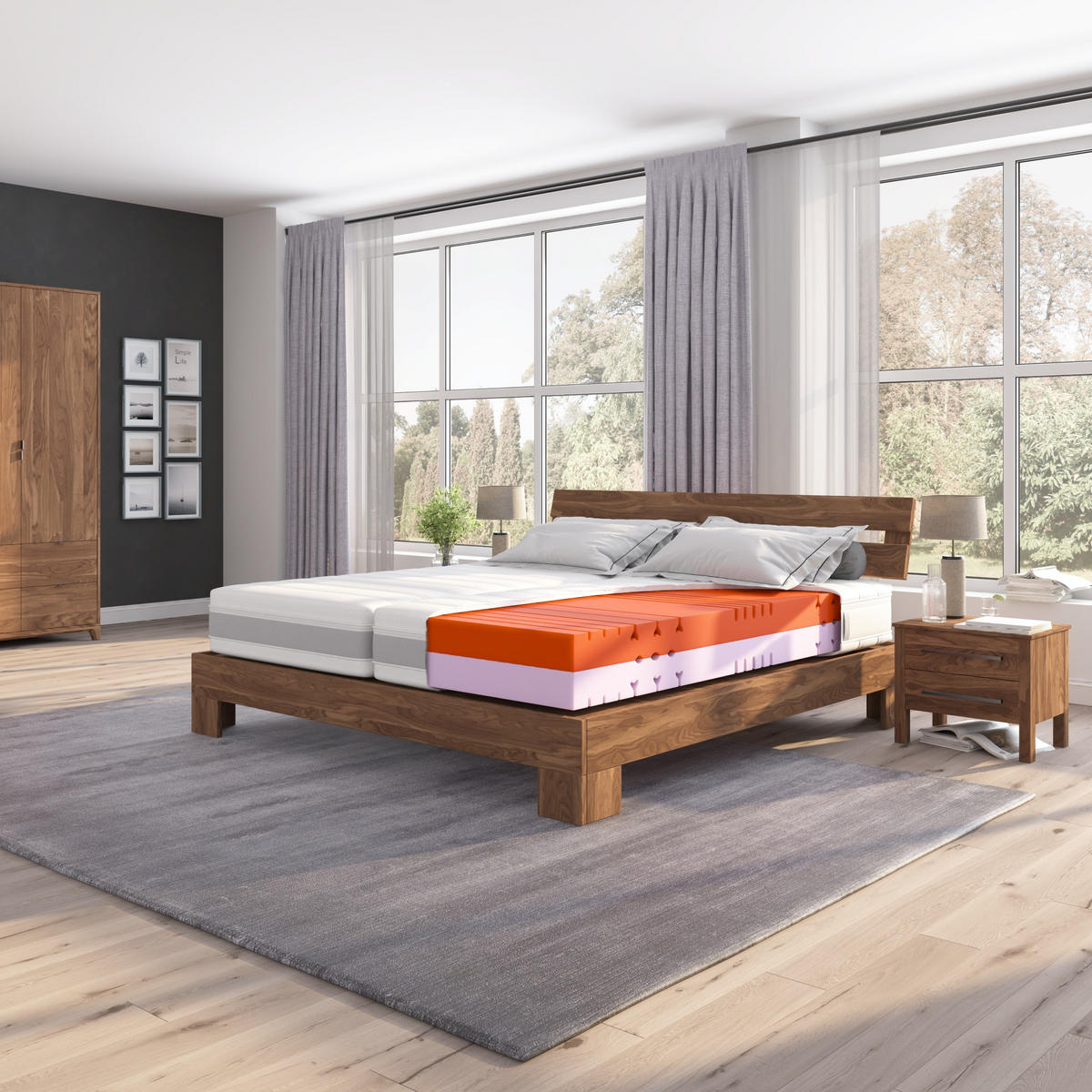 KALTSCHAUM-MATRATZE "Sleep Balance", H3/H4, 100 x 200 cm, Höhe: ca. 18 cm - Weiß, Textil (100/200cm) - Hn8 Schlafsysteme