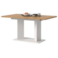 ESSTISCH Eiche Artisan, weiß 150 - 190 x 90 cm, Küchentisch ausziehbar - Eiche Artisan/Weiß, Holzwerkstoff (90/150/76cm) - Inn.Furn