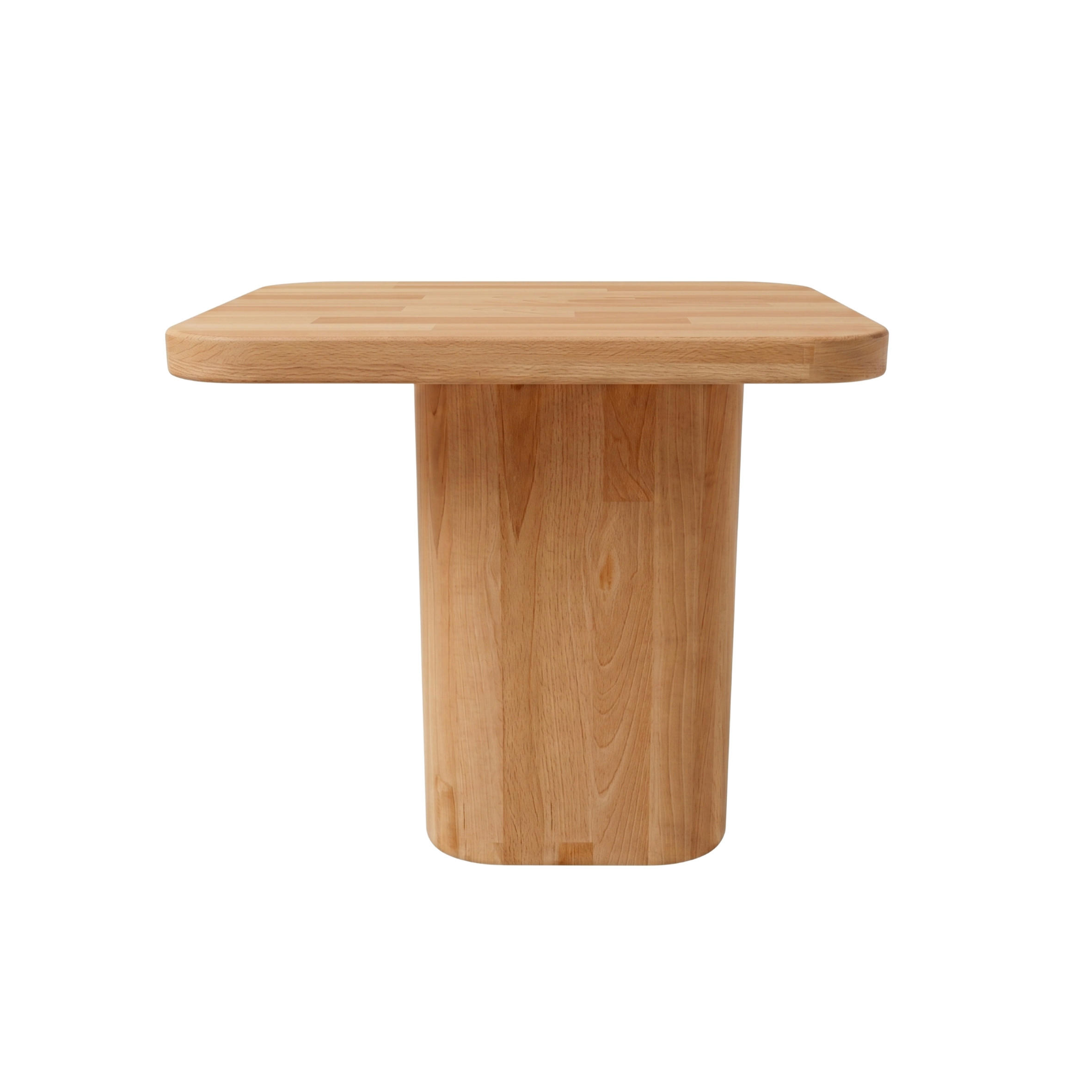 MASSIVHOLZ-NACHTTISCH Eyko MAUI, asymmetrisch, 40x35 cm, Buche - lackiert - Buchefarben, Holz (40/35/32cm)