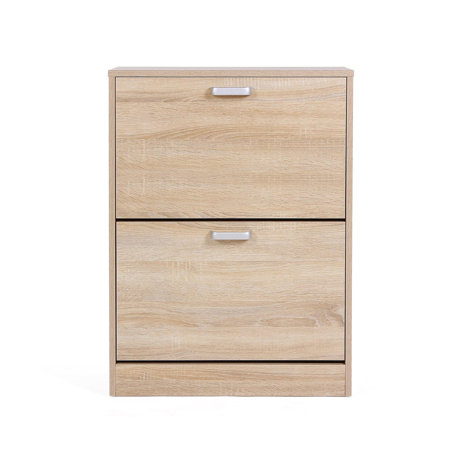 SCHUHSCHRANK SCHUHKOMMODE - Eiche San Remo, Holzwerkstoff (83.5/24/60cm) - Hansiro