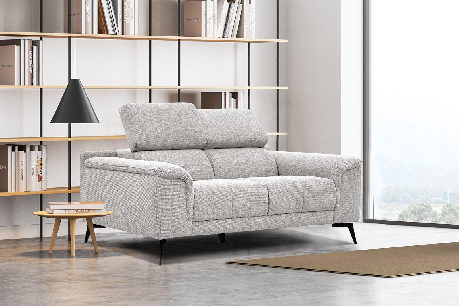 Thumbnail - Courtois Laville Sofa, Hellgrau, Textil, Rechteckig, 170x82x103 cm, Wohnzimmer, Sofas & Couches, Sofas
