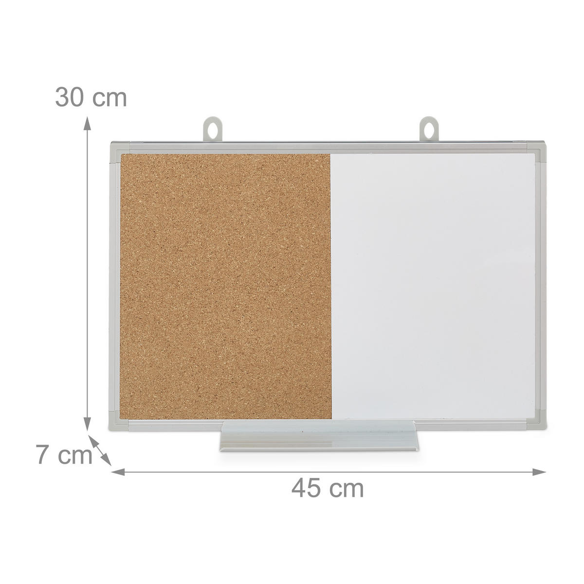 KOMBITAFEL - Multicolor, Naturmaterialen/Holzwerkstoff (45/30/7cm) - Relaxdays