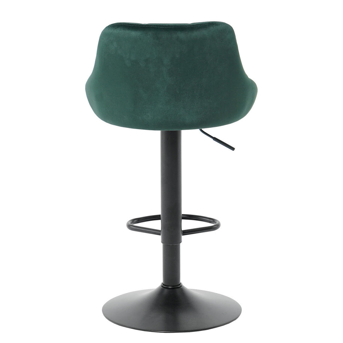 BARSTUHL - 2er-Set - Dunkelgrün, Textil/Metall (46/83/49cm) - home24