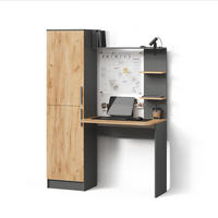 SCHREIBTISCH Rina Anthrazit/Goldkraft Eiche 122.9 x 168 cm - Anthrazit, Holzwerkstoff (52/122.9/168cm) - Livinity®