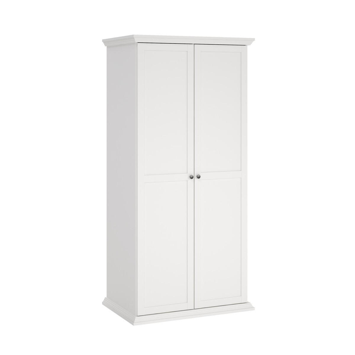 KLEIDERSCHRANK mit 2 Rahmen-Türen south 95,7/63,1/200 cm - Weiß, Holzwerkstoff (63.1/200/95.7cm) - Calicosy