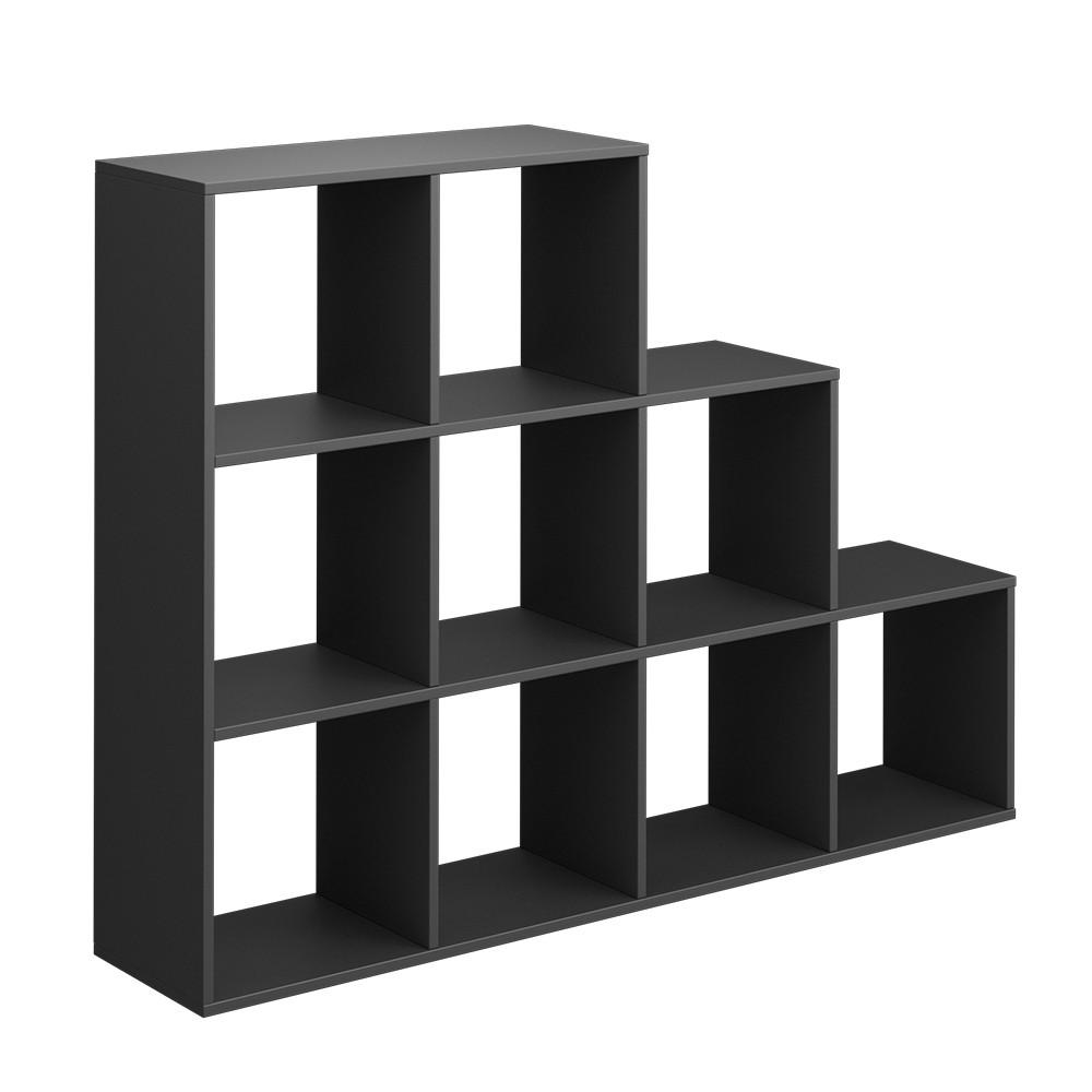 TREPPENREGAL Anthrazit 142.4 x 107.8 cm - Anthrazit, Holzwerkstoff (142.4/107.8/29cm) - Vicco