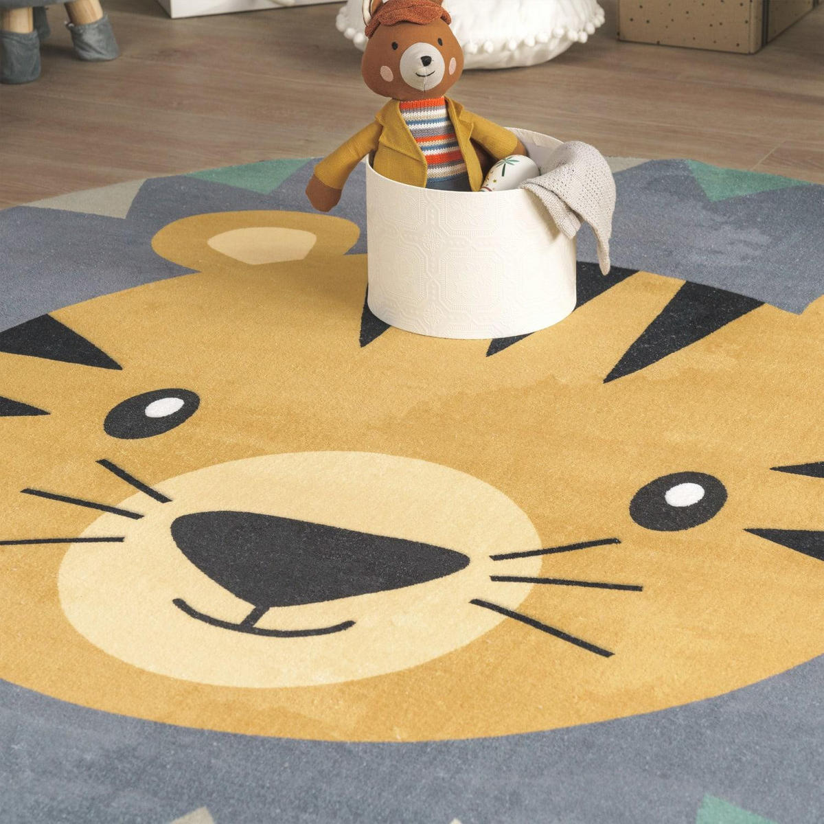 KINDERTEPPICH 160/160 TOSBIK 482 - Multicolor, Kunststoff (160/160cm) - Paco Home
