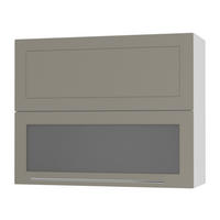 KÜCHENHÄNGESCHRANK Kvantum W8BS/90 Beige Matt / Weiß Matt 90 / 32,5 / 72cm - Beige/Weiß, Holz/Holzwerkstoff (90/72/32.5cm) - Feldmann-Wohnen