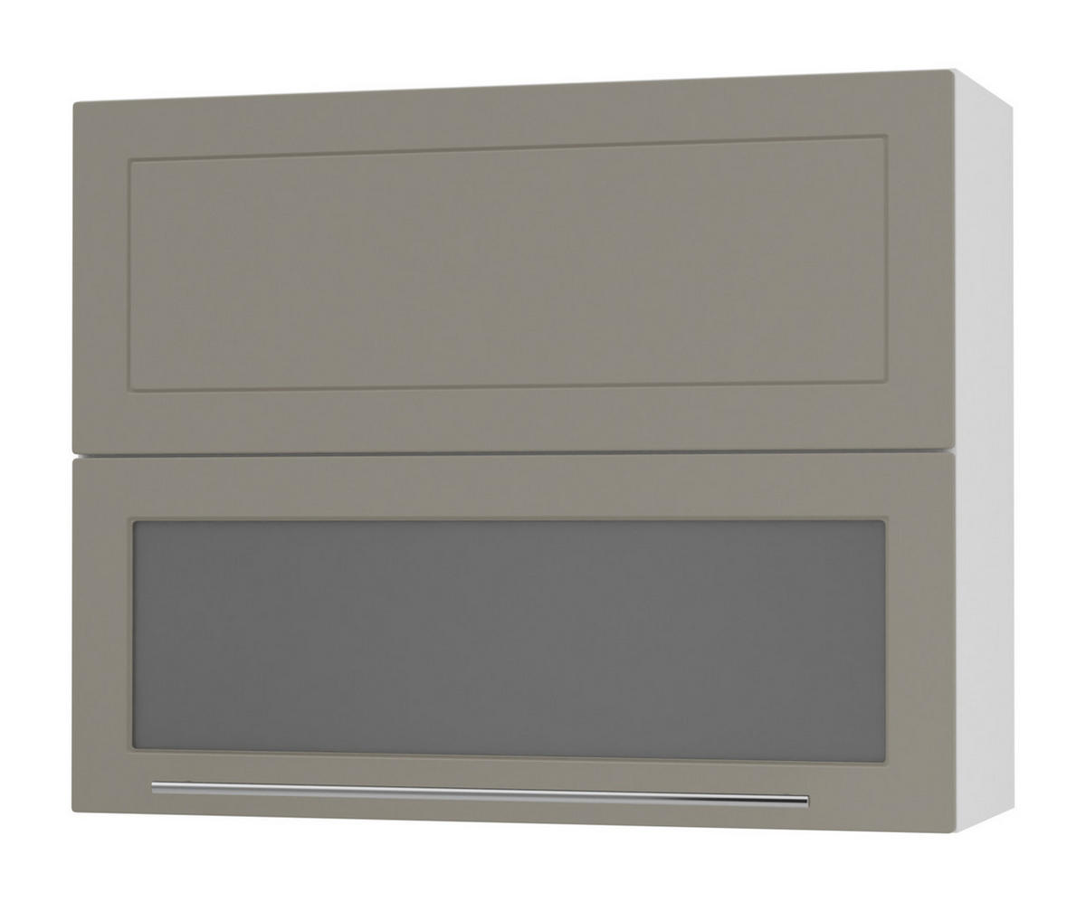 KÜCHENHÄNGESCHRANK Kvantum W8BS/90 Beige Matt / Weiß Matt 90 / 32,5 / 72cm - Beige/Weiß, Holz/Holzwerkstoff (90/72/32.5cm) - Feldmann-Wohnen
