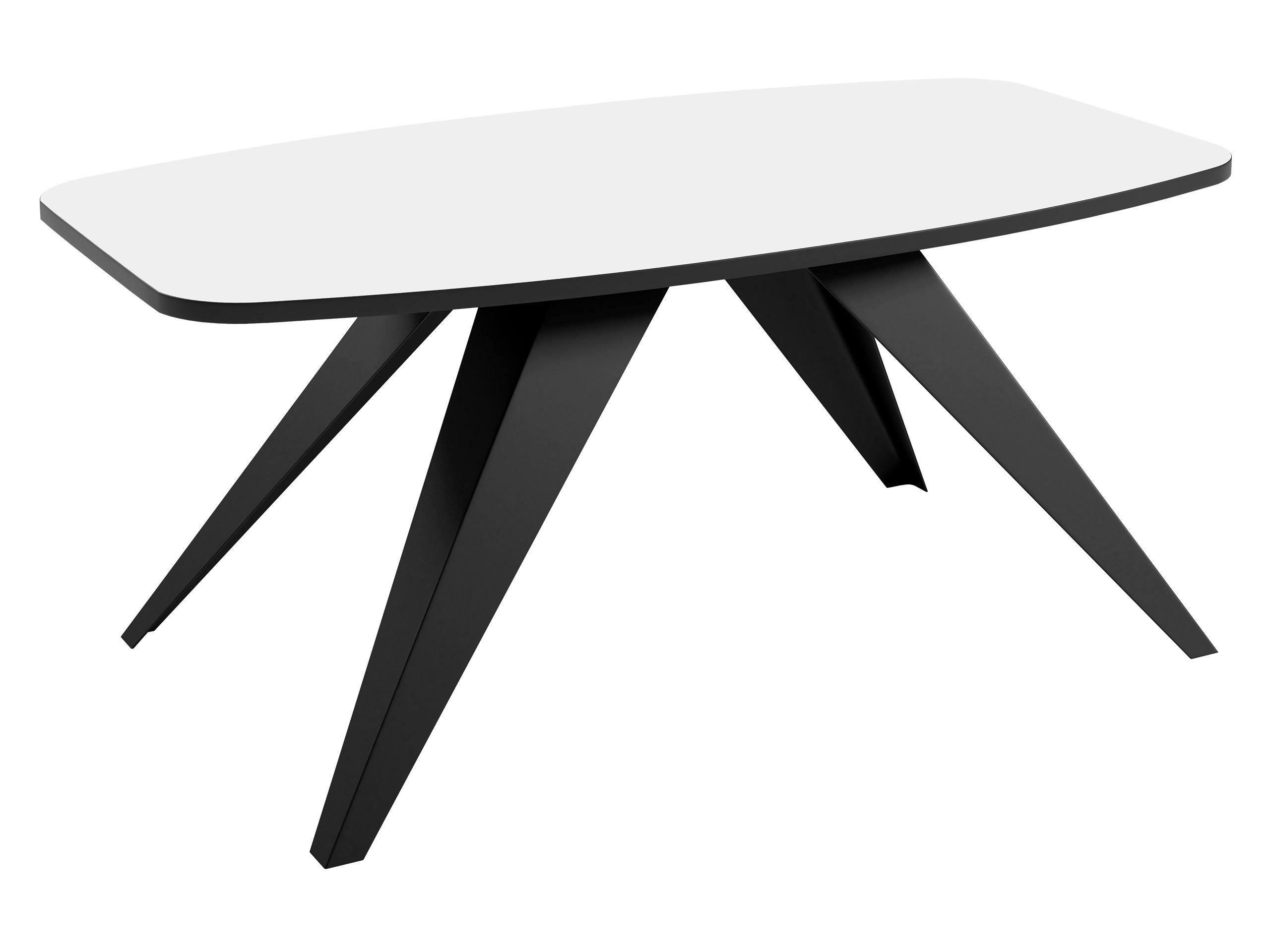 COUCHTISCH Luna - Schwarz/Weiß, Holzwerkstoff/Metall (60/120/48cm) - MIRJAN24