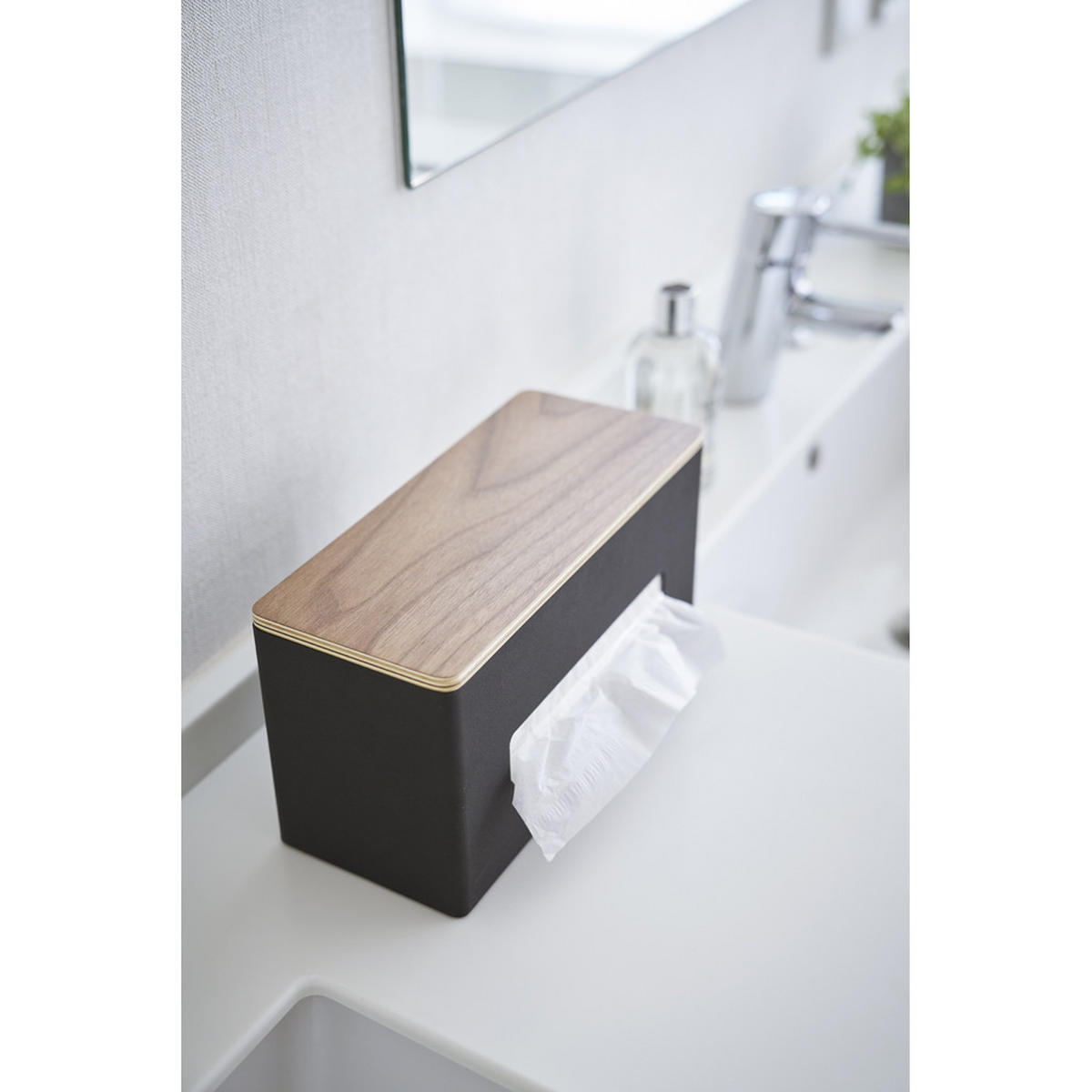 TASCHENTUCHHALTER - rin 26/11/14 cm - Schwarz, Metall (26/11/14cm) - Yamazaki