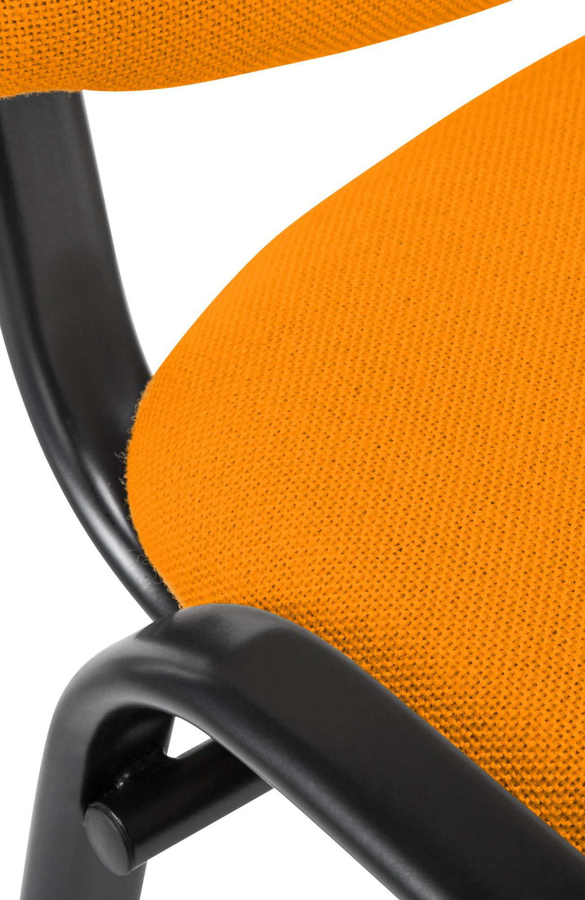 BESUCHERSTUHL Stoff orange - Orange, Textil/Metall (53/83/53cm) - CLP