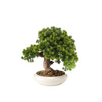 KUNSTBAUM Künstlicher Bonsai - Horak 37 cm - Grün, Kunststoff (37cm) - Emerald