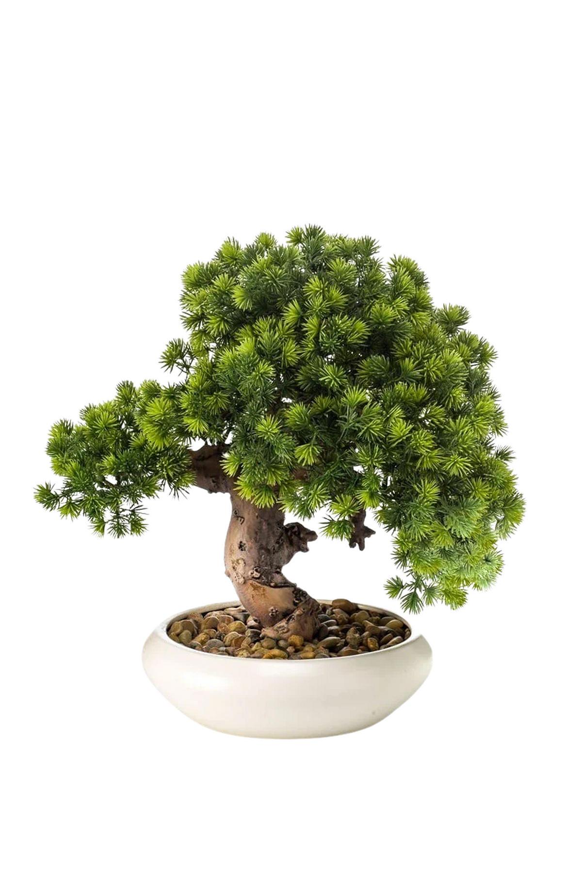 KUNSTBAUM Künstlicher Bonsai - Horak 37 cm - Grün, Kunststoff (37cm) - Emerald