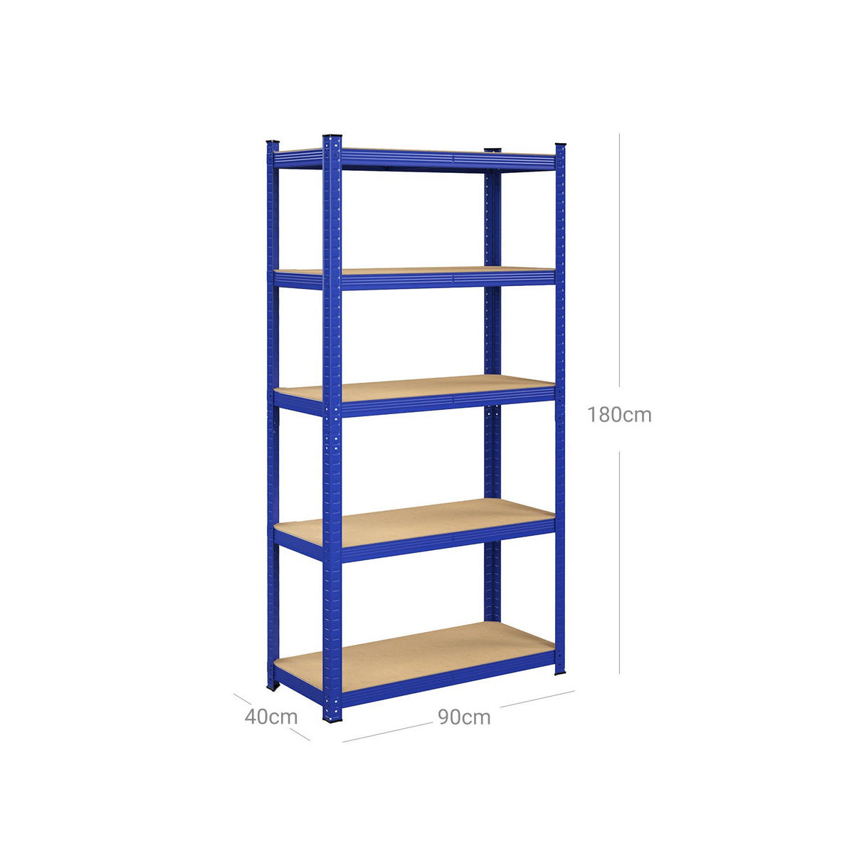 STANDREGAL - Blau, Metall (90/180/40cm) - Hansiro