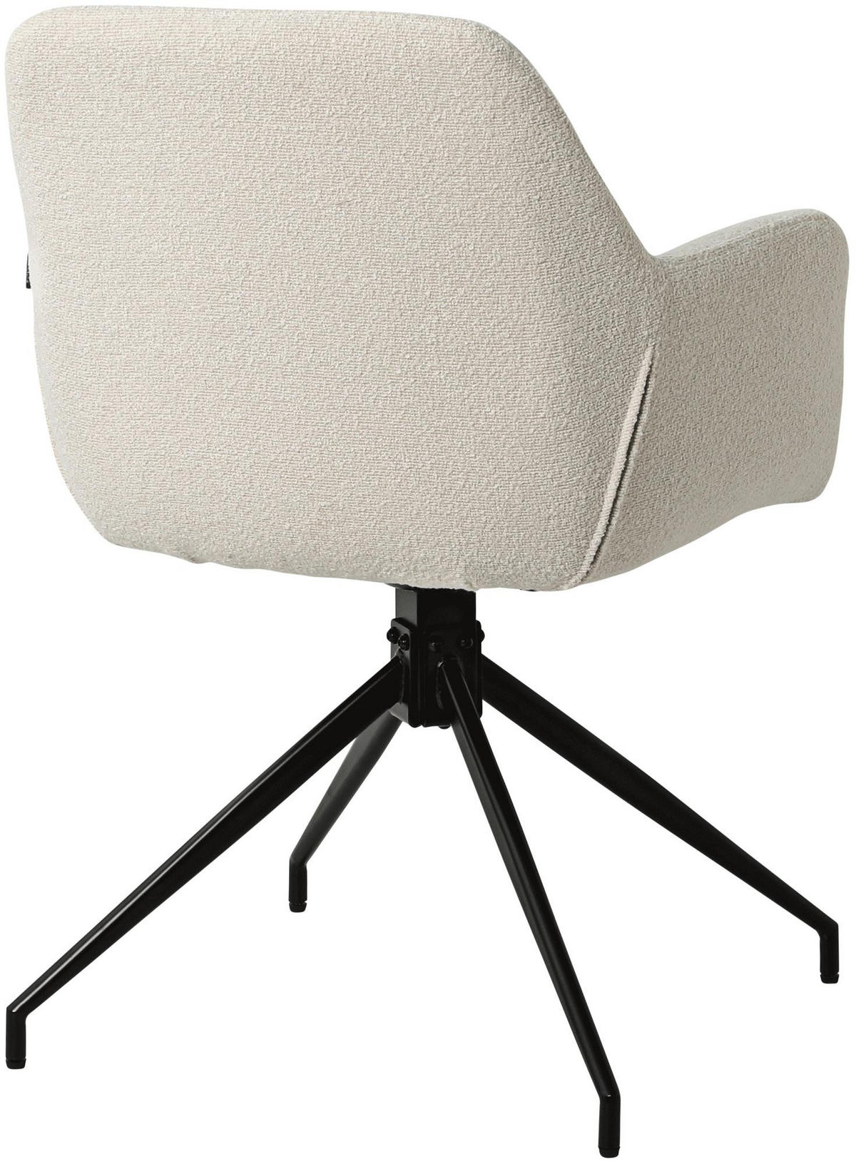 ARMLEHNENSTUHL Stoff Creme - Creme, Textil/Metall (58/83/61cm) - CLP
