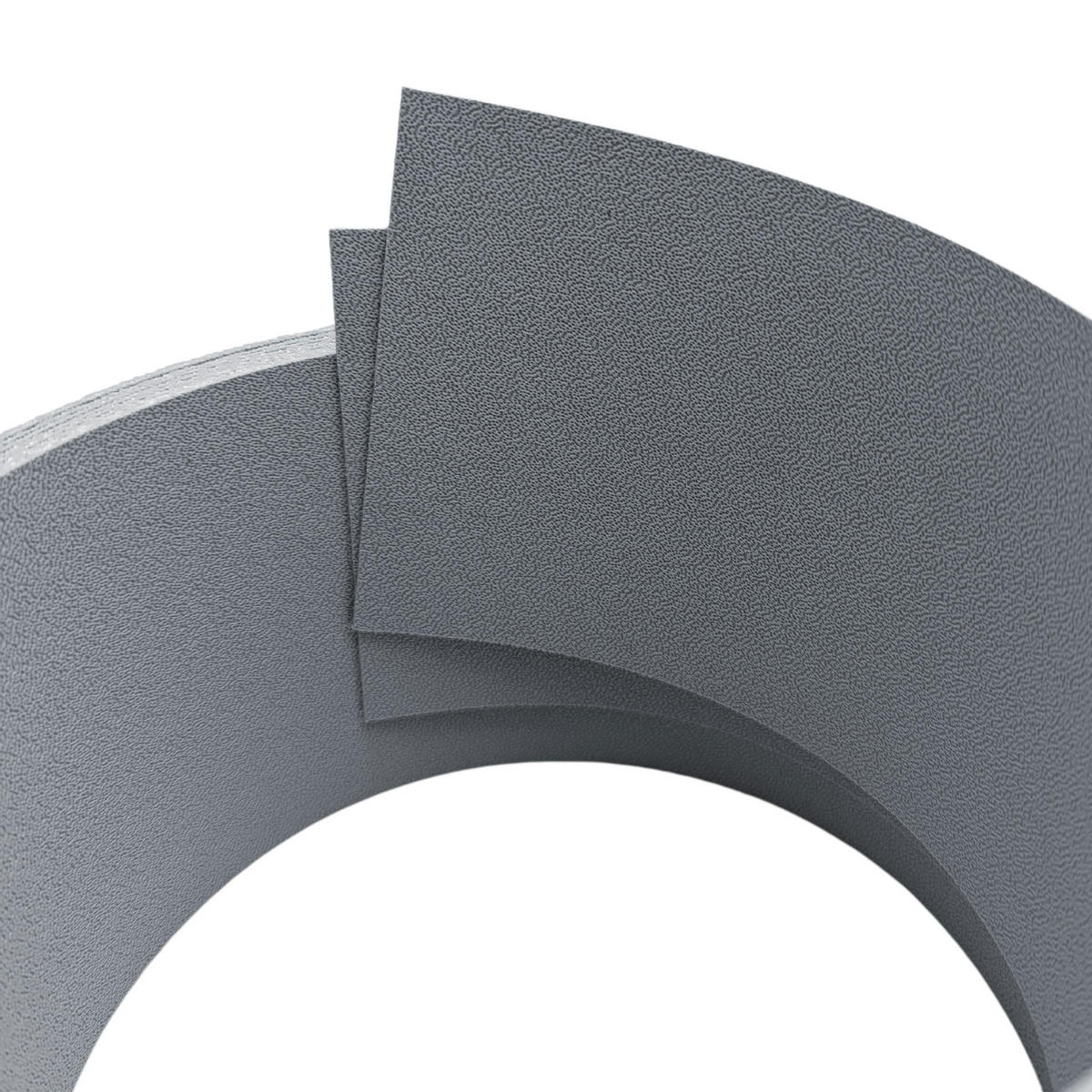 SICHTSCHUTZSTREIFEN Premium Halbe Set Einzelstreifen Fenstergrau 2,55m - Hellgrau, Kunststoff (255/9.5cm) - ZAUN|ZU