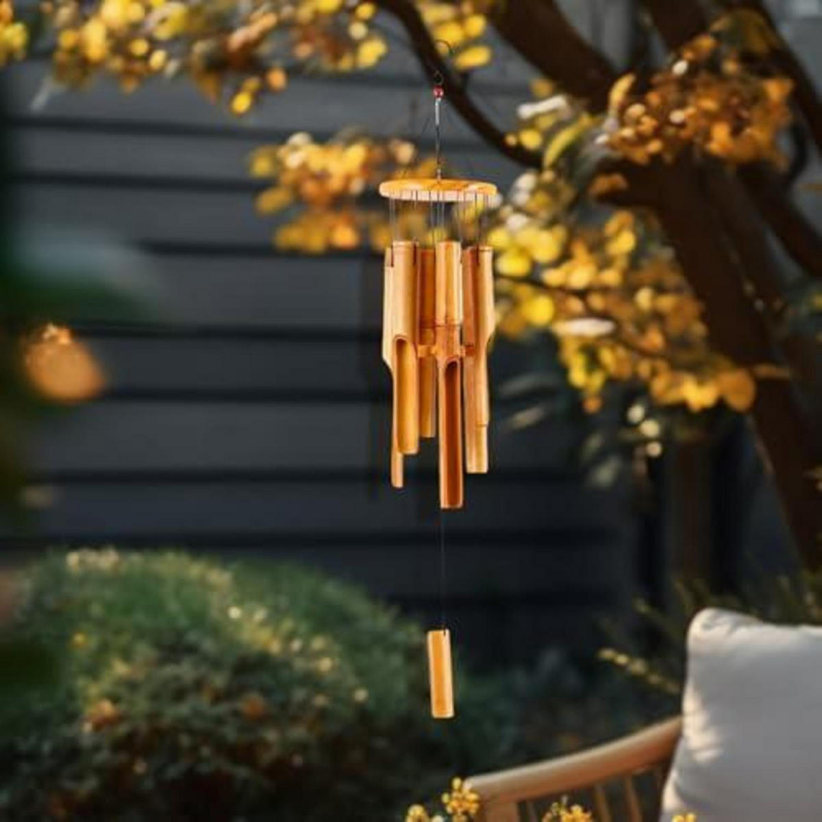 WINDSPIEL Bambus 38 cm - Braun, Naturmaterialien (38/18/38cm)
