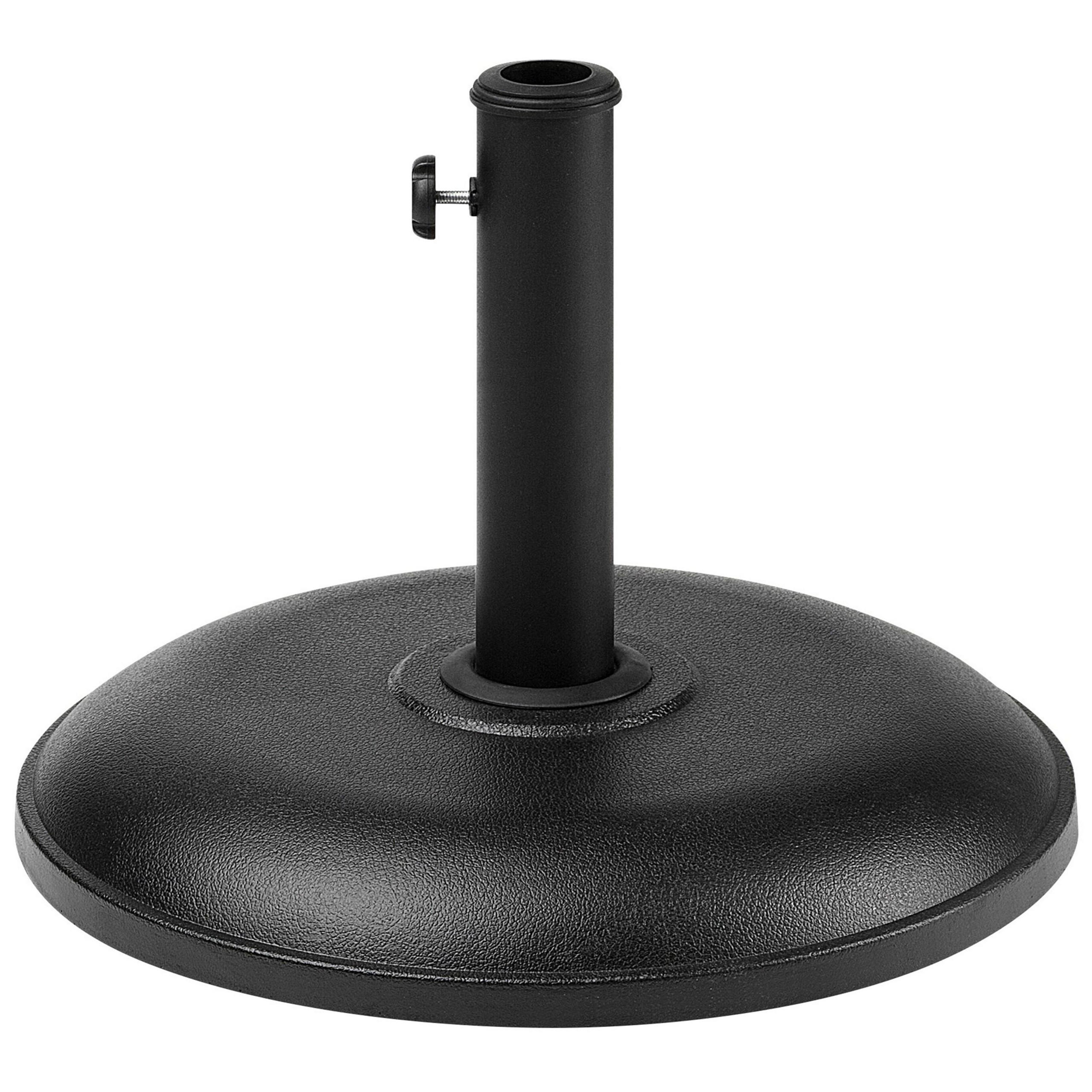 SONNENSCHIRMSTÄNDER schwarz 45 cm Canzo - Schwarz, Stein (45/45cm) - Beliani