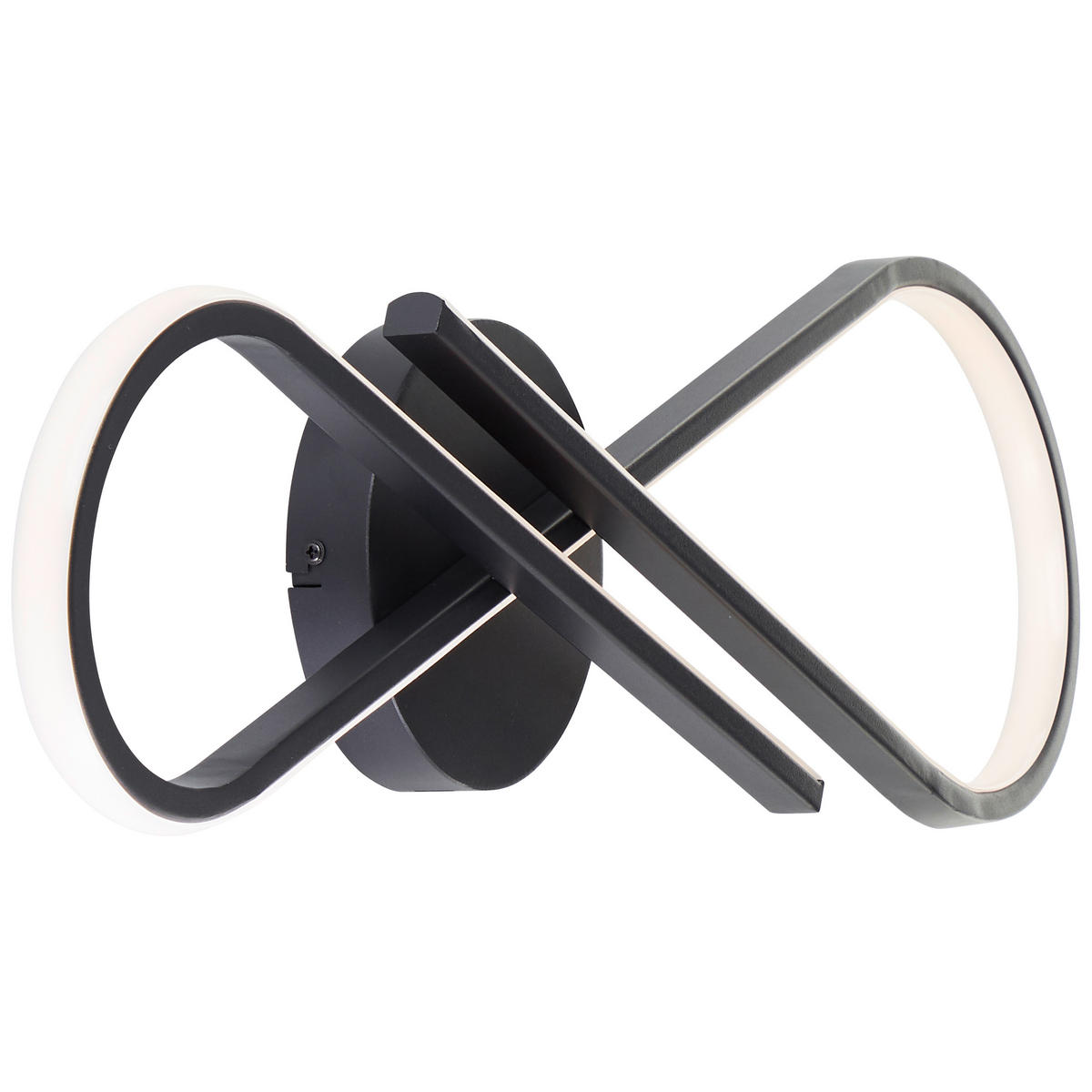 LED DECKENLEUCHTE Hinton Schwarz 20/65,5/7 cm - Schwarz, Kunststoff (20/65.5/7cm) - Brilliant