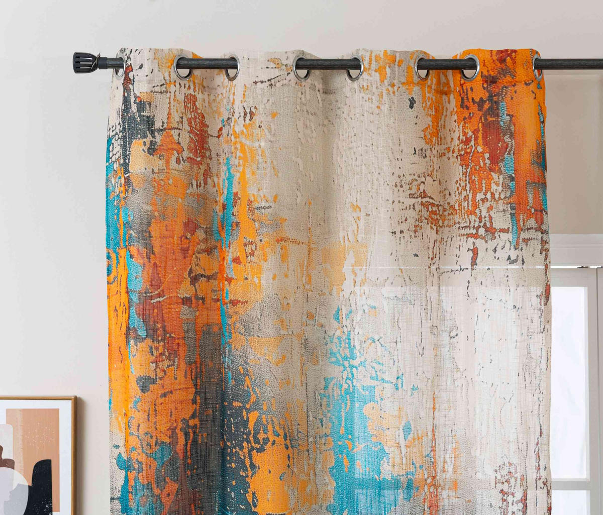 VORHANG SEOUL HxB 245x140 cm Apart - Türkis, Textil (140/245cm) - Gardinenbox
