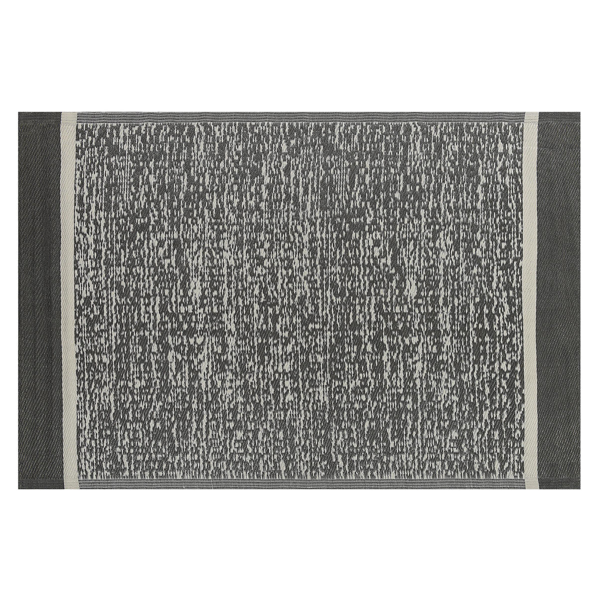 OUTDOOR-TEPPICH Ballari 180/120 cm - Schwarz, Kunststoff (120/180cm) - Beliani